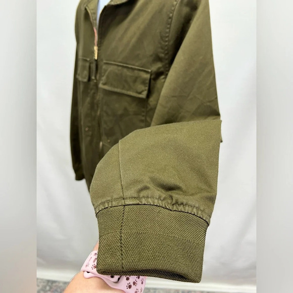 FIVE-FOUR Men’s Olive green full zip jacket size L - Picture 3 of 16